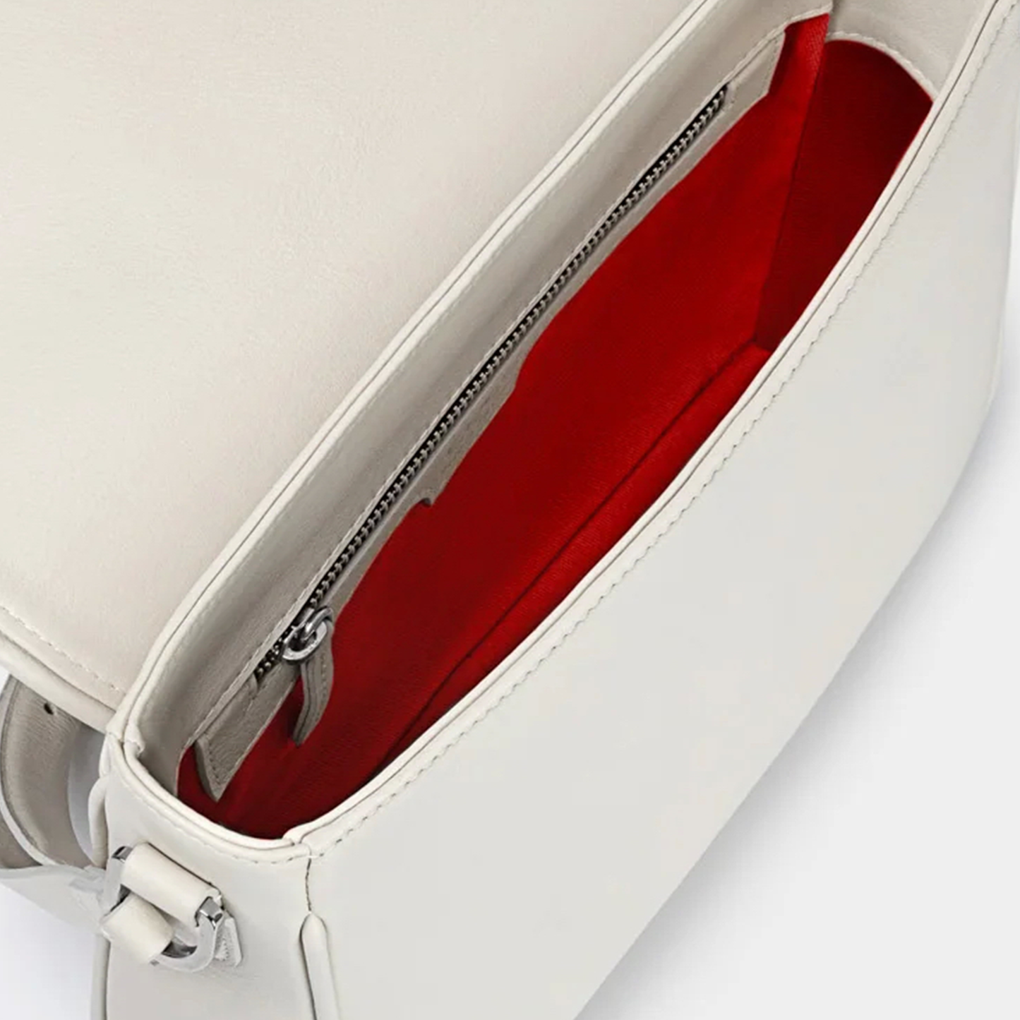 Bandolera pequeña en piel de vacuno en color amarillo para mujer