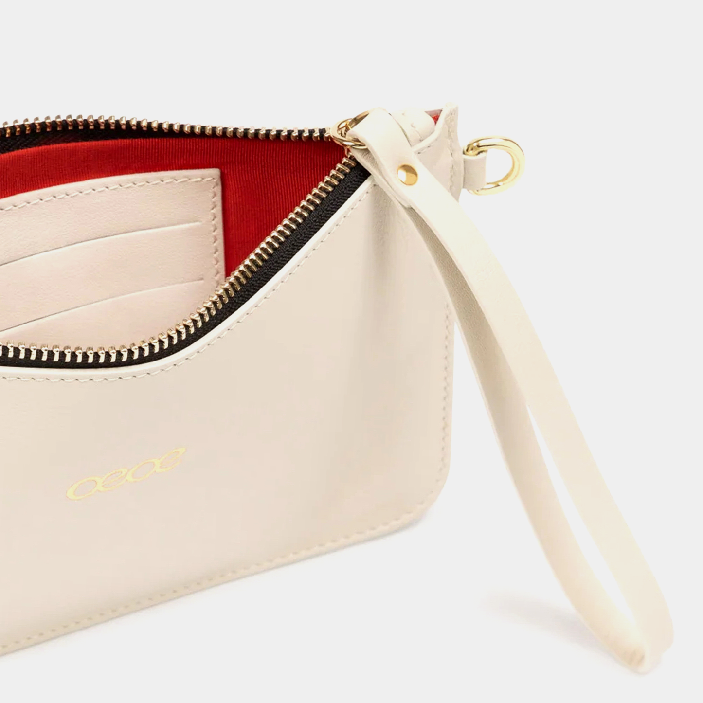 Bolso De Mano pequeño en piel de ternera en color blanco para mujer