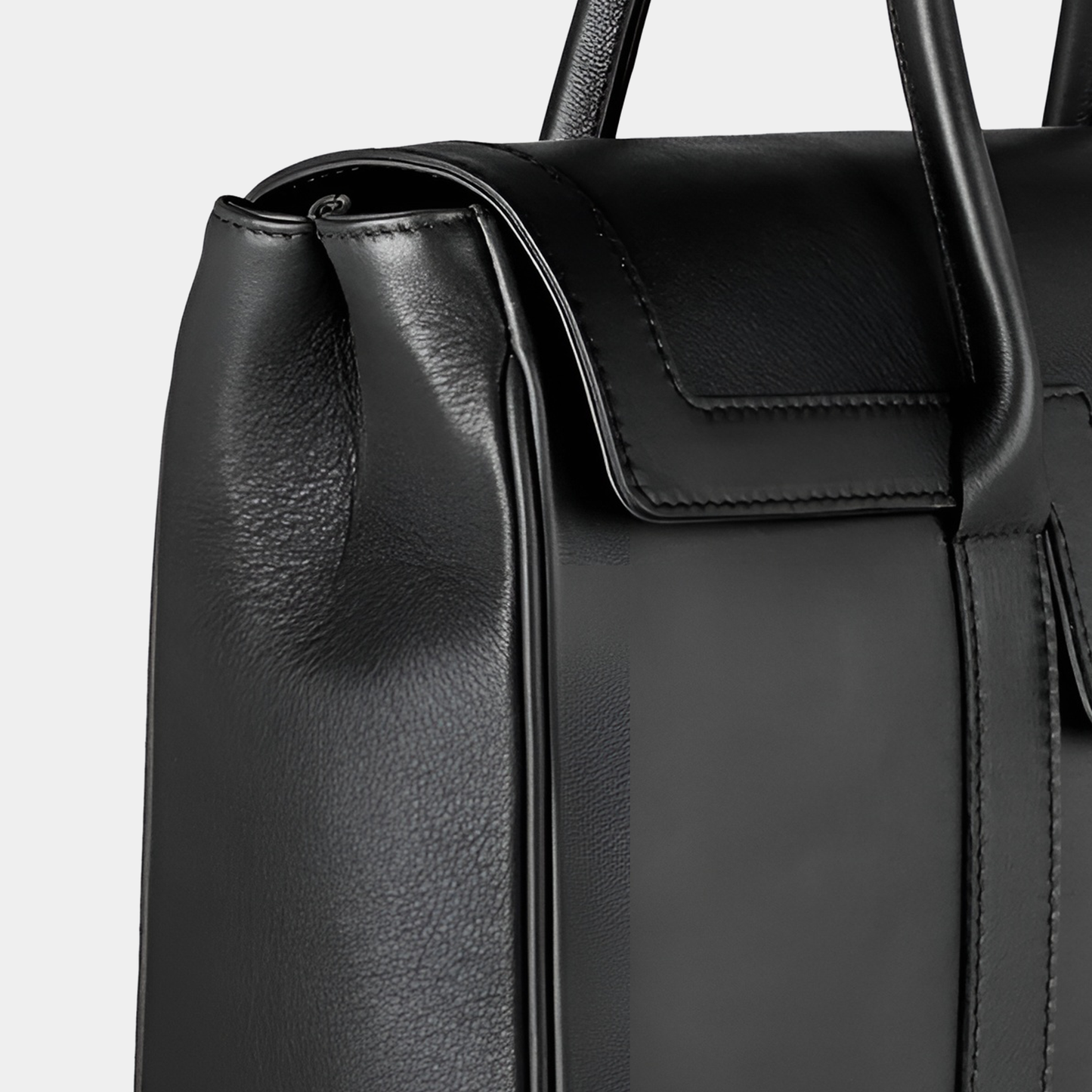 Bolso Ejecutivo grande en piel de vacuno en color negro para mujer