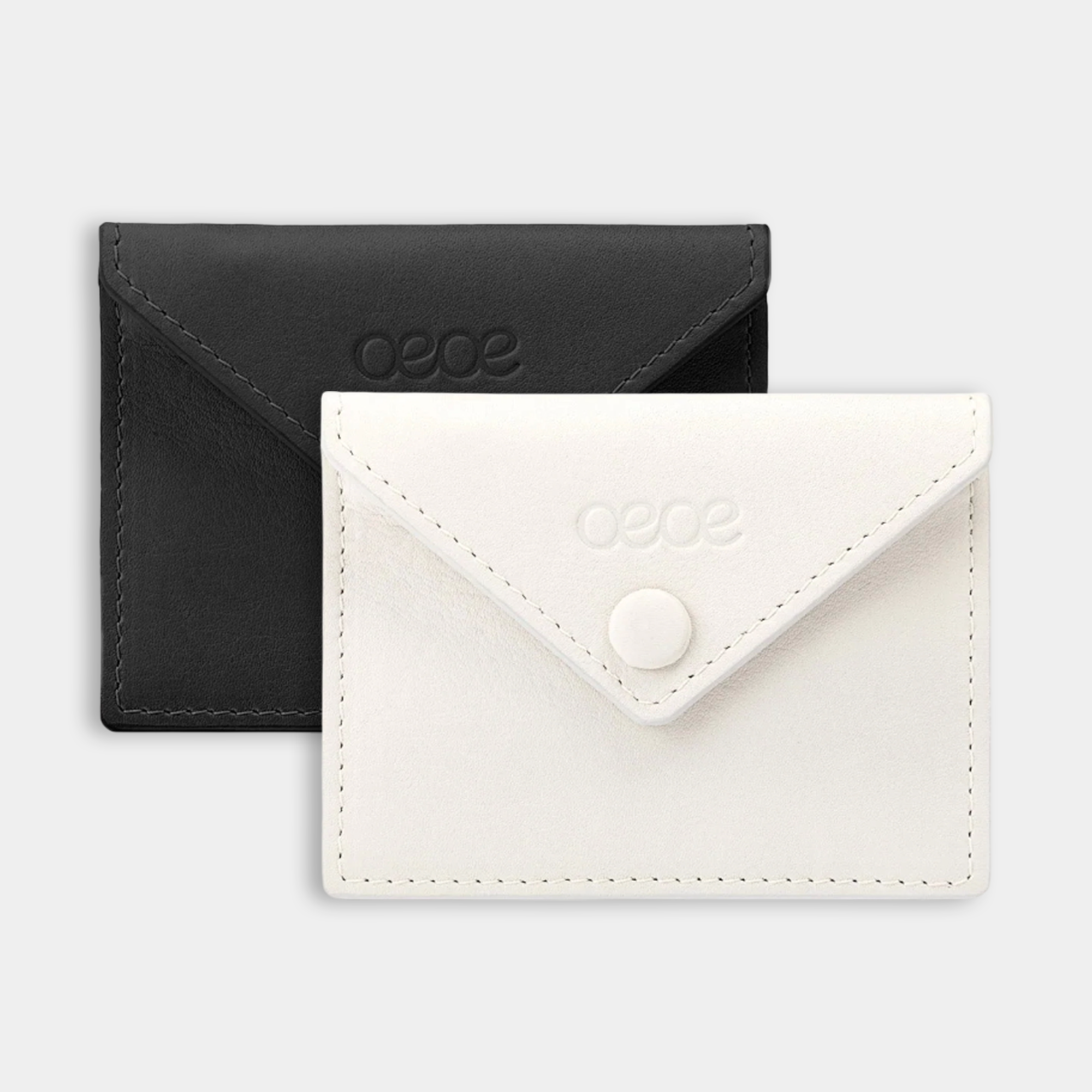 Cartera pequeña en piel de vacuno en color blanco para mujer