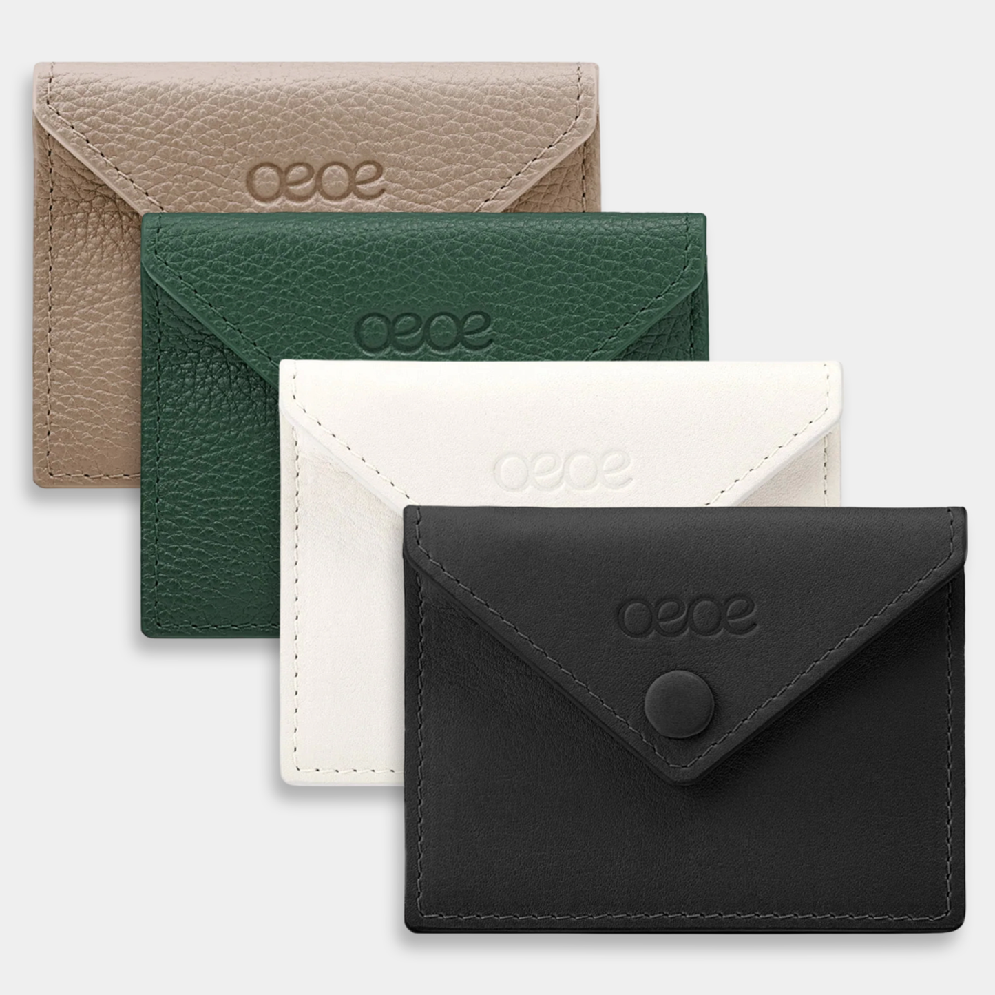 Cartera pequeña en piel de vacuno en color negro para mujer