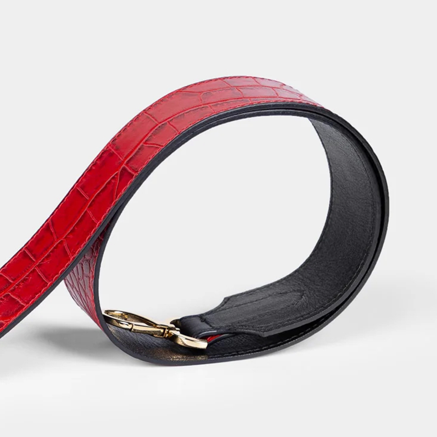 Correa Bolso pequeña en piel de vacuno en color roja para mujer