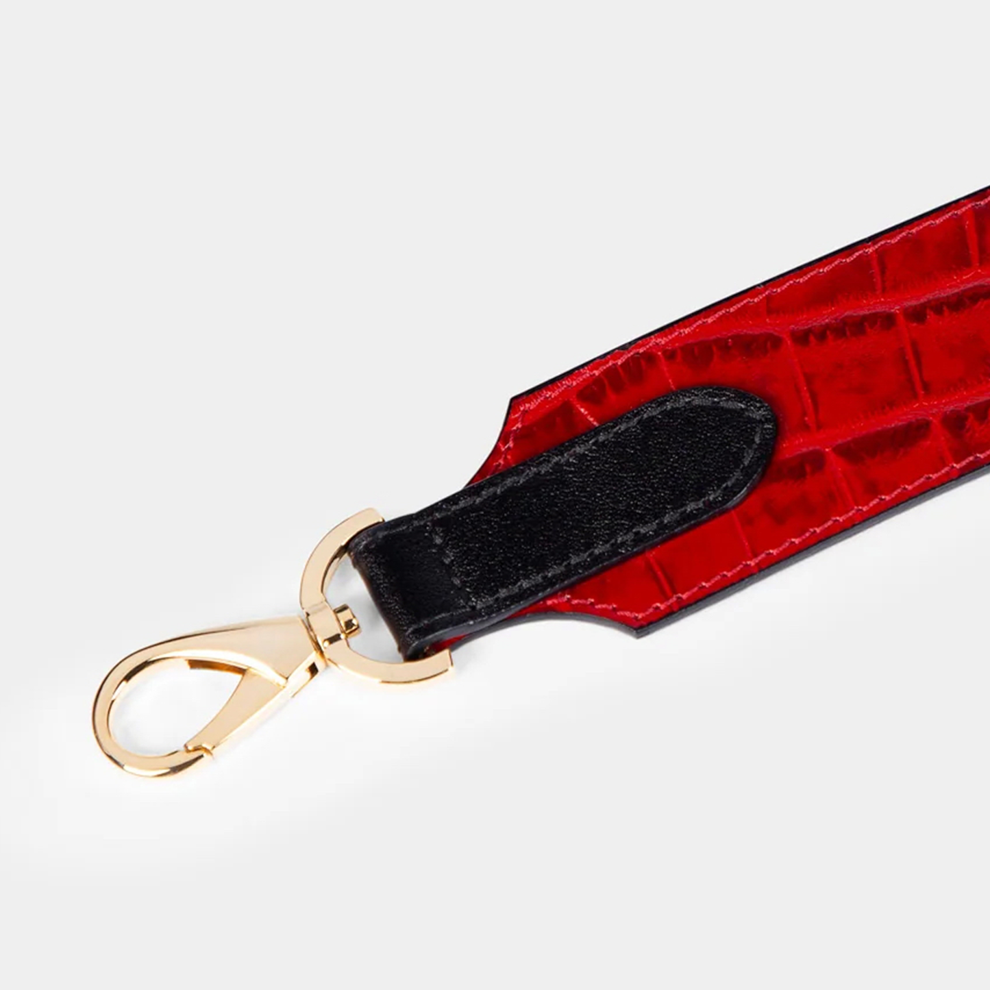 Correa Bolso pequeña en piel de vacuno en color roja para mujer