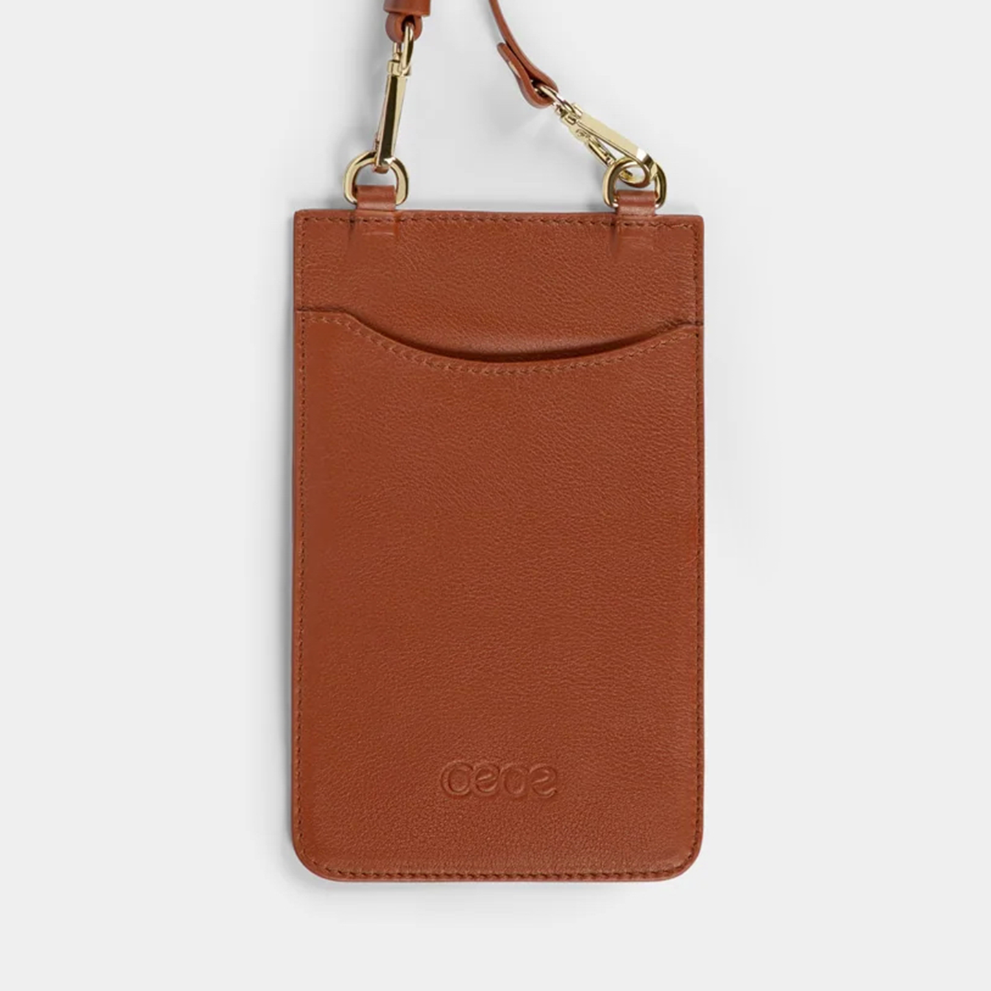 Funda Para Móvil en piel de vacuno en color marrón para hombre