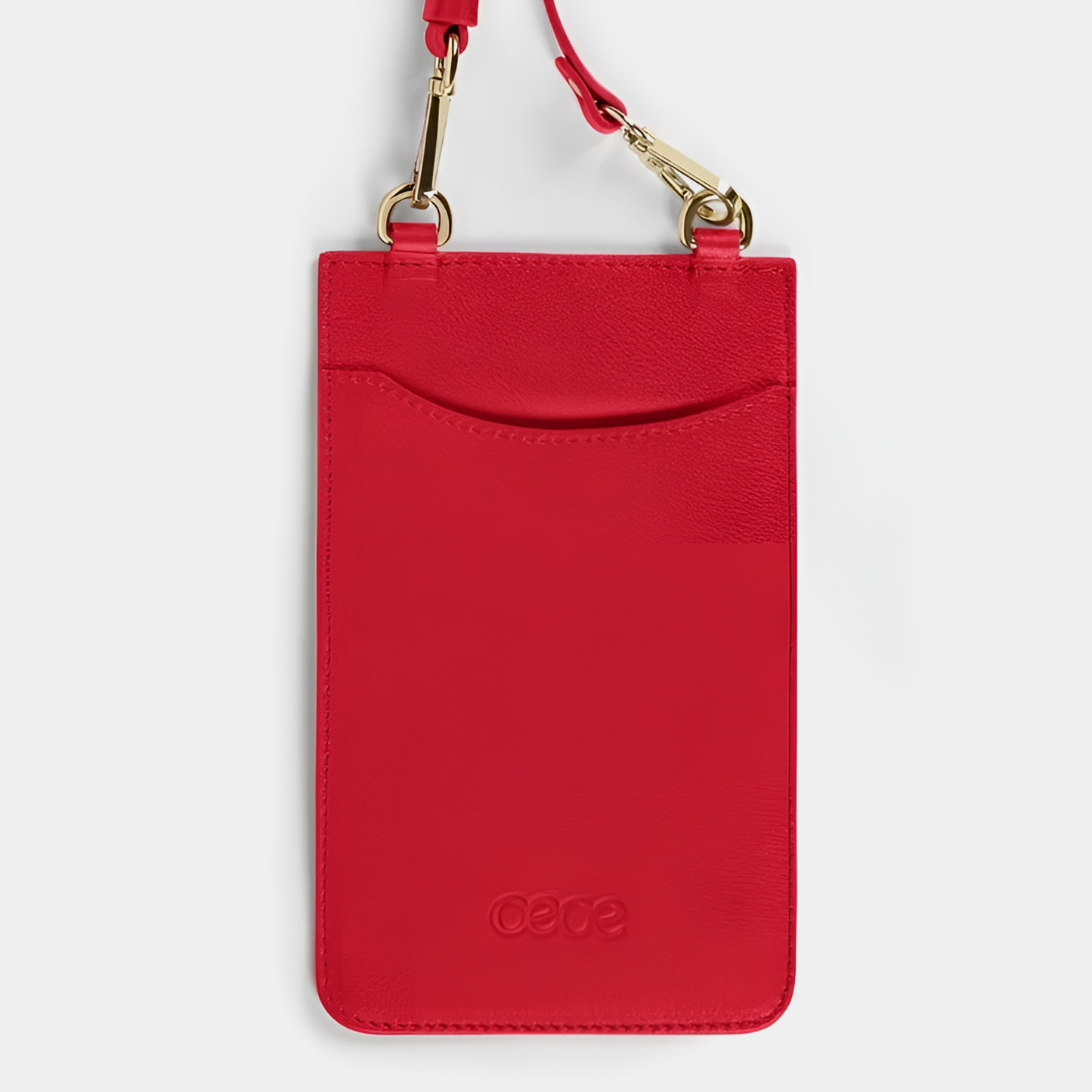 Funda Para Móvil  en piel de vacuno en color rojo para hombre