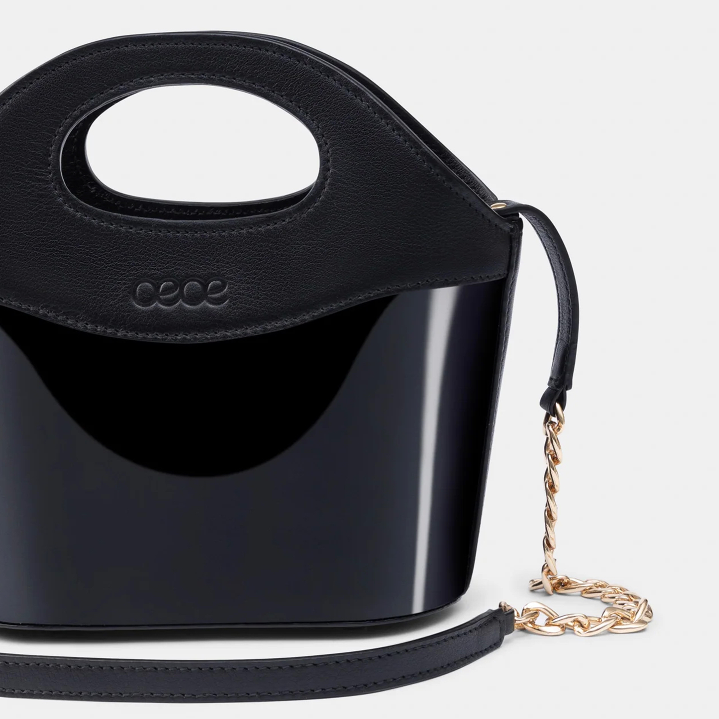 Microbolso pequeño en piel de vacuno en color negro para mujer