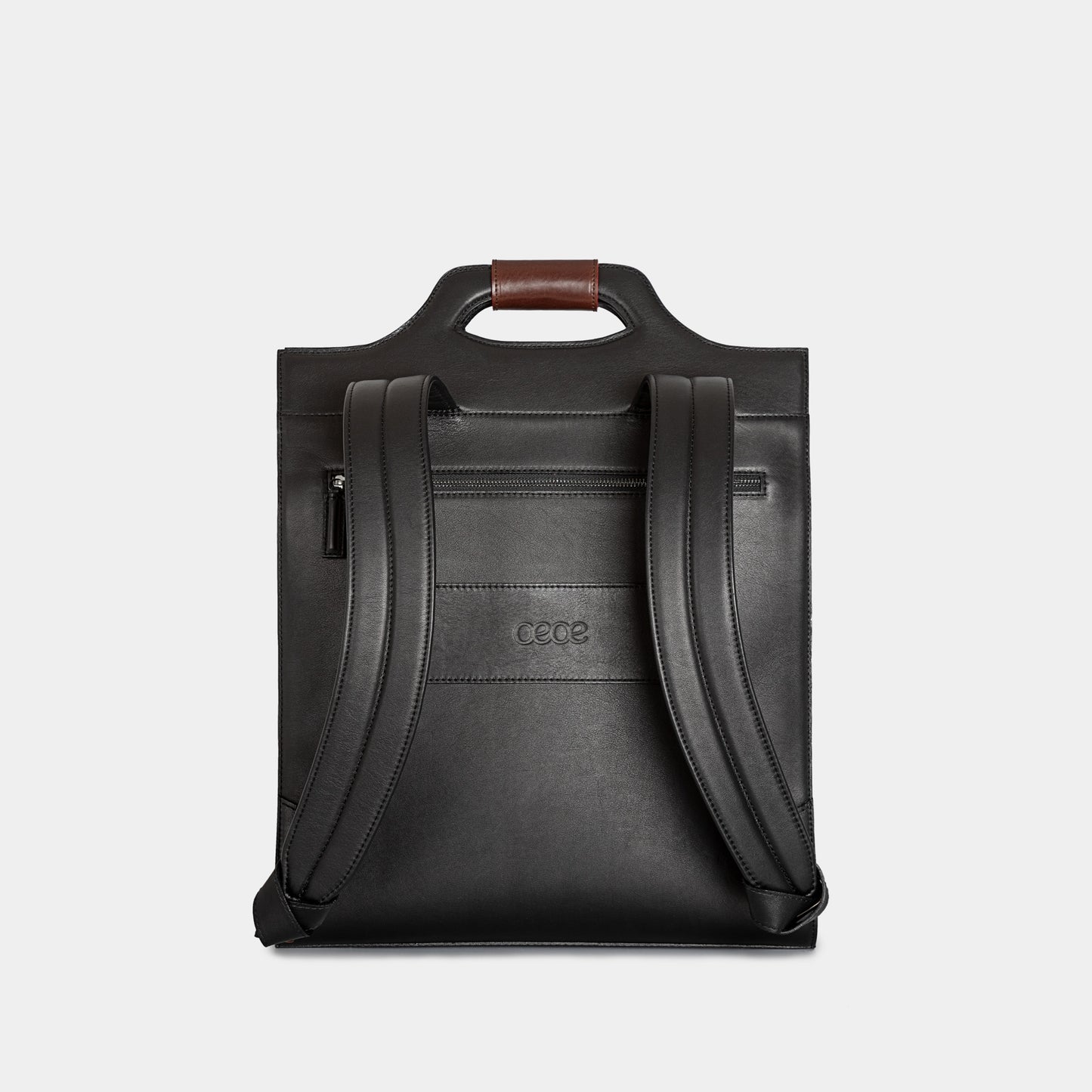 Bolso Ejecutivo grande en piel de becerro en color negro para hombre