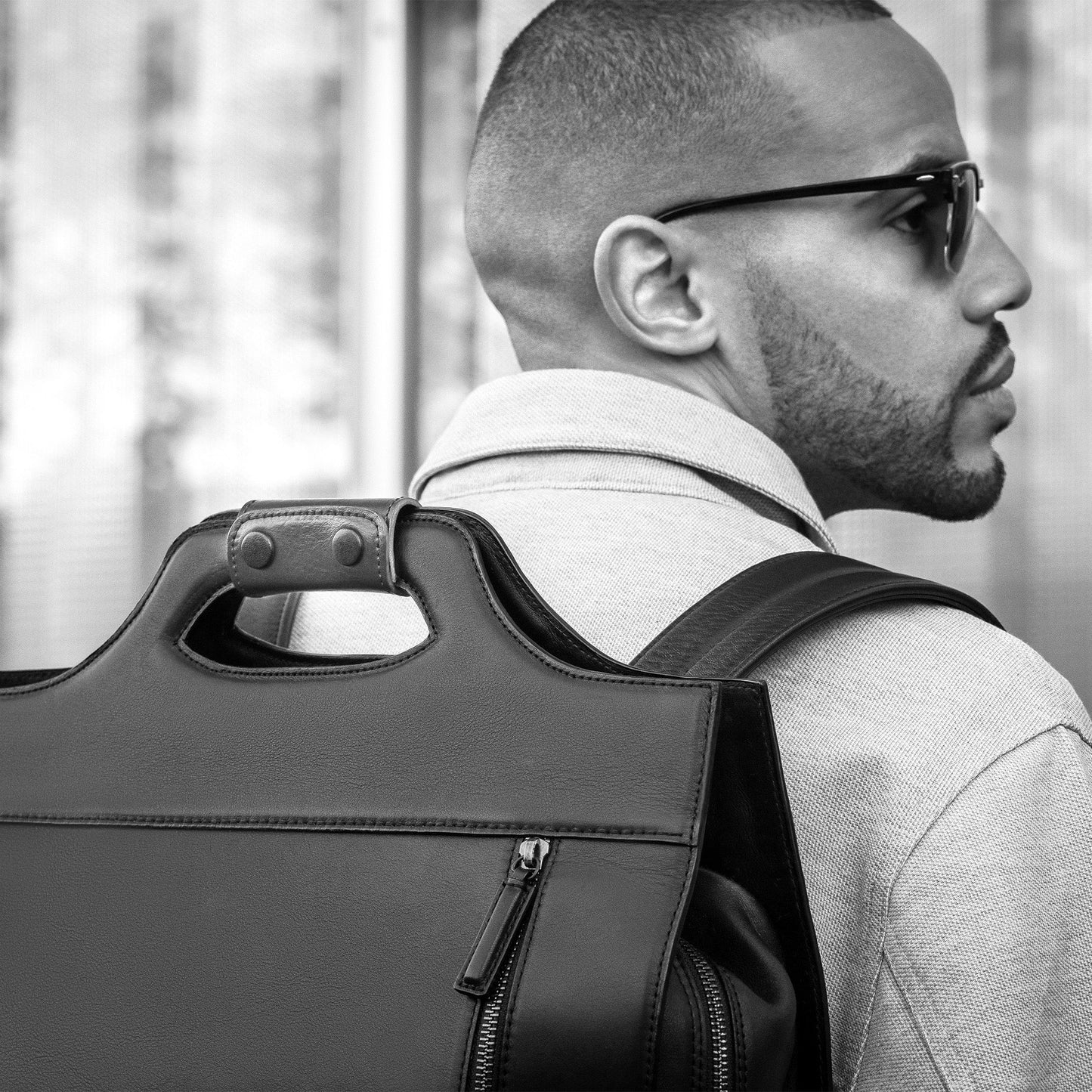 Bolso Ejecutivo  grande en piel de becerro en color verde para hombre