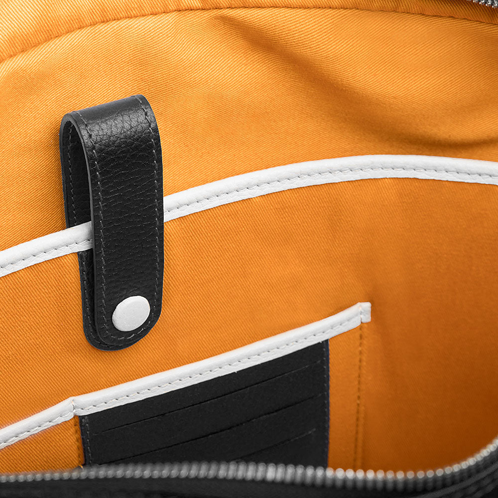 Bolso Ejecutivo  grande en piel de vacuno en color negro para hombre