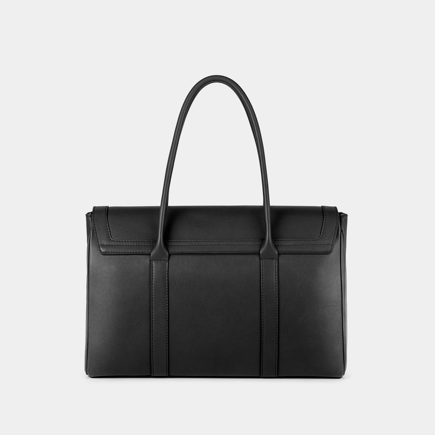 Bolso Ejecutivo grande en piel de vacuno en color negro para mujer