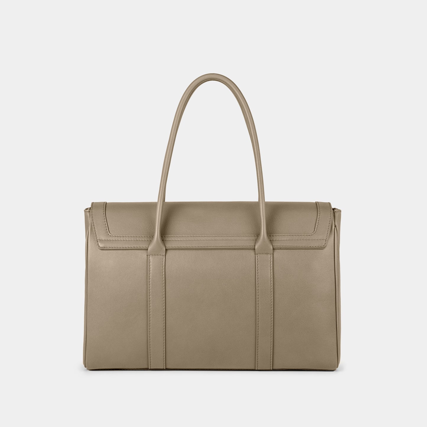 Bolso Ejecutivo grande en piel de vacuno en color taupe para mujer