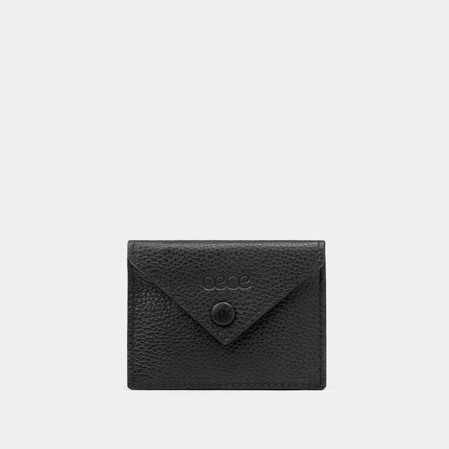 Cartera pequeña en piel de vacuno en color negro para mujer