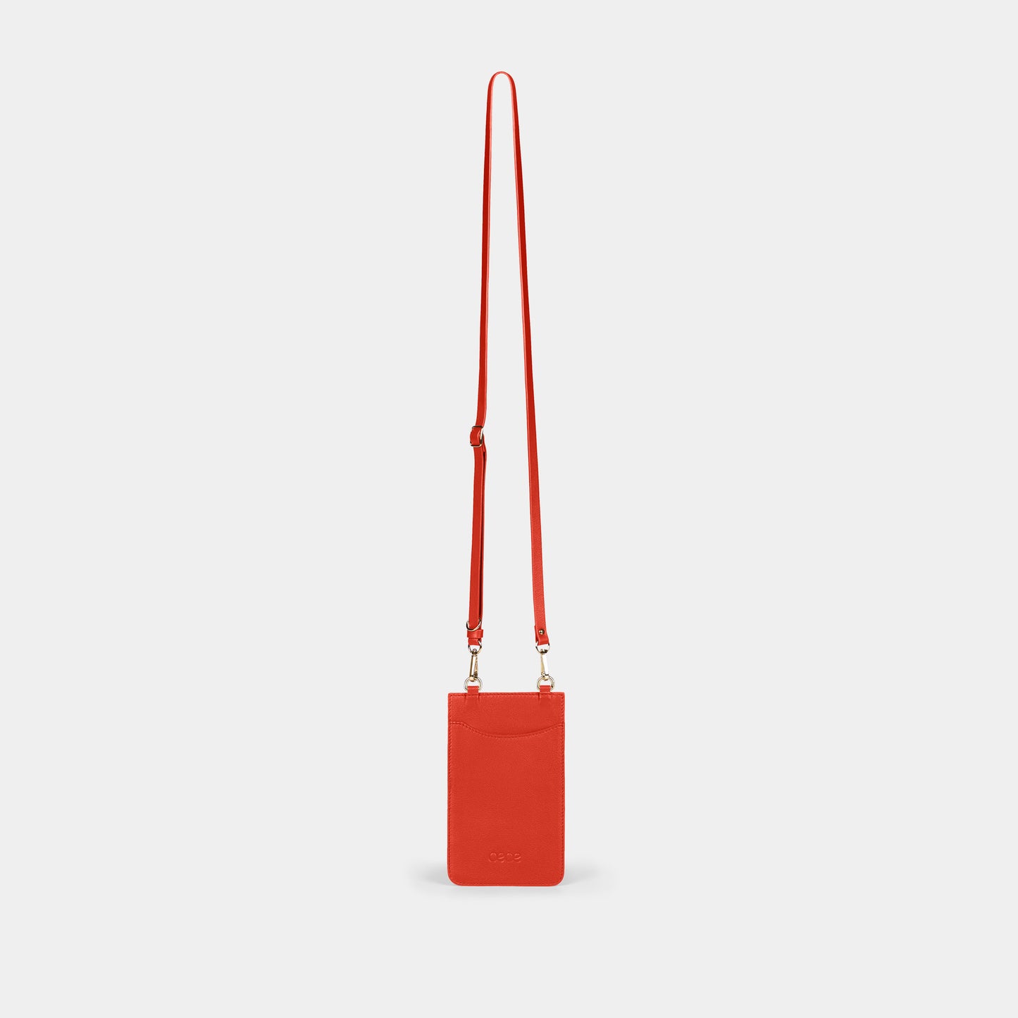 Funda Para Móvil en piel de vacuno en color naranja para hombre