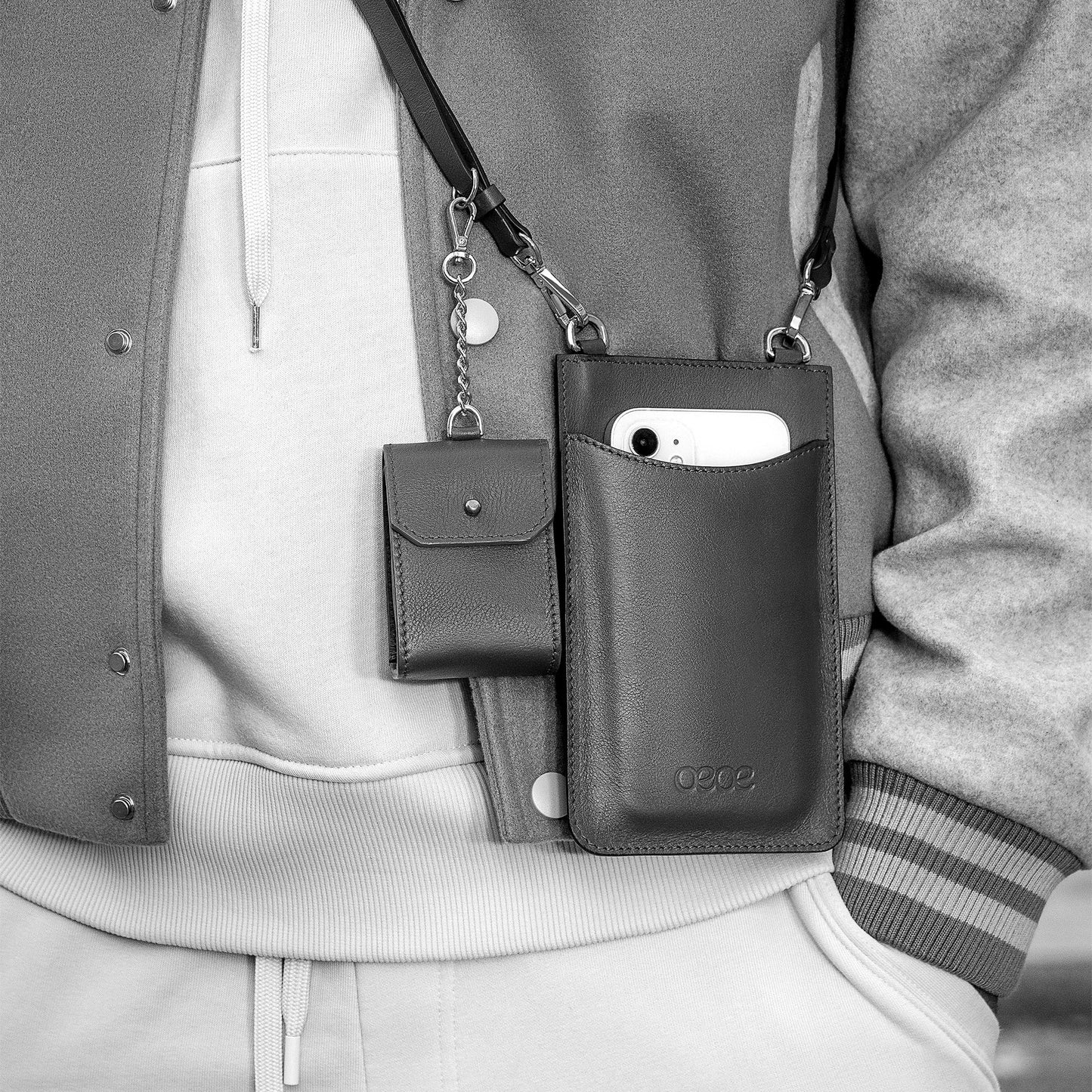 Funda Para Móvil en piel de vacuno en color rojo para hombre