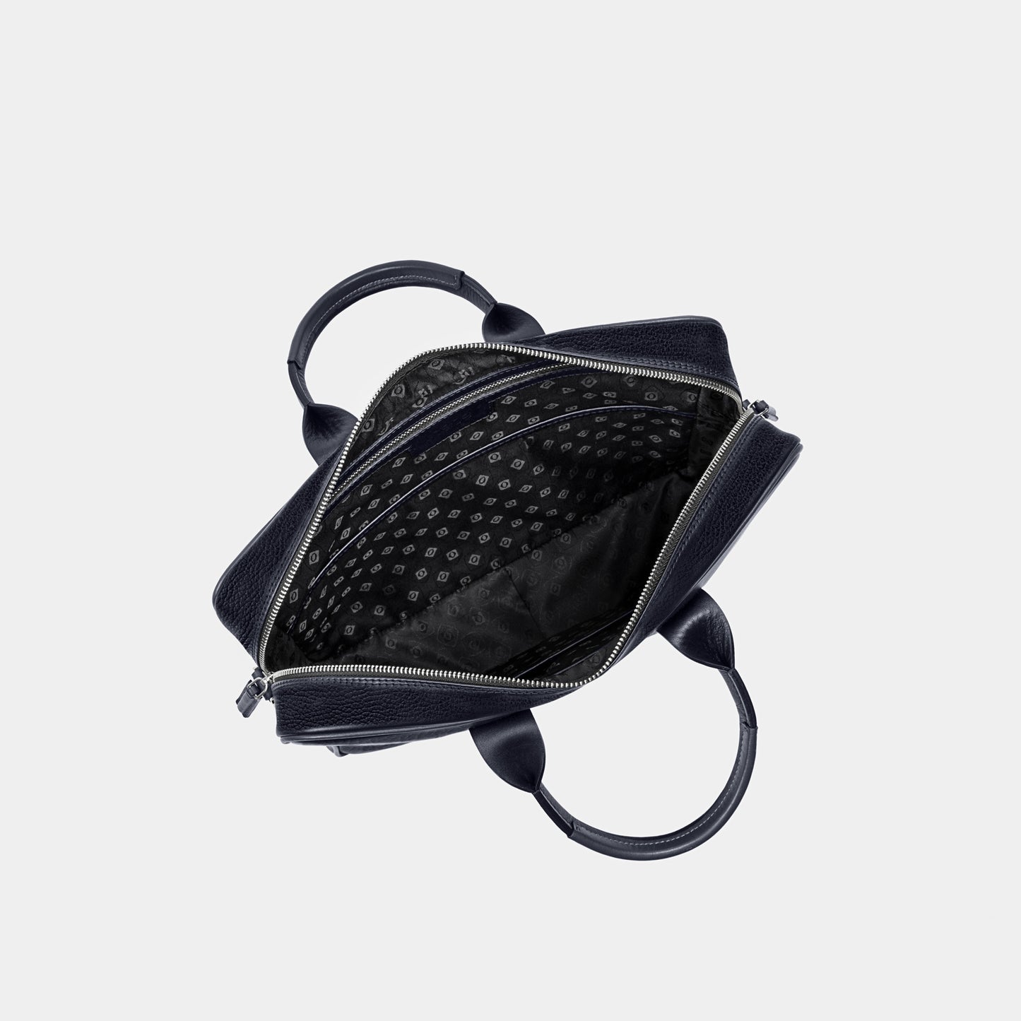 Bolso Ejecutivo  grande en piel de vacuno en color azul para hombre