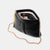 Bolso Clutch pequeño en piel de cordero en color negro para mujer
