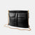 Bolso Clutch pequeño en piel de cordero en color negro para mujer
