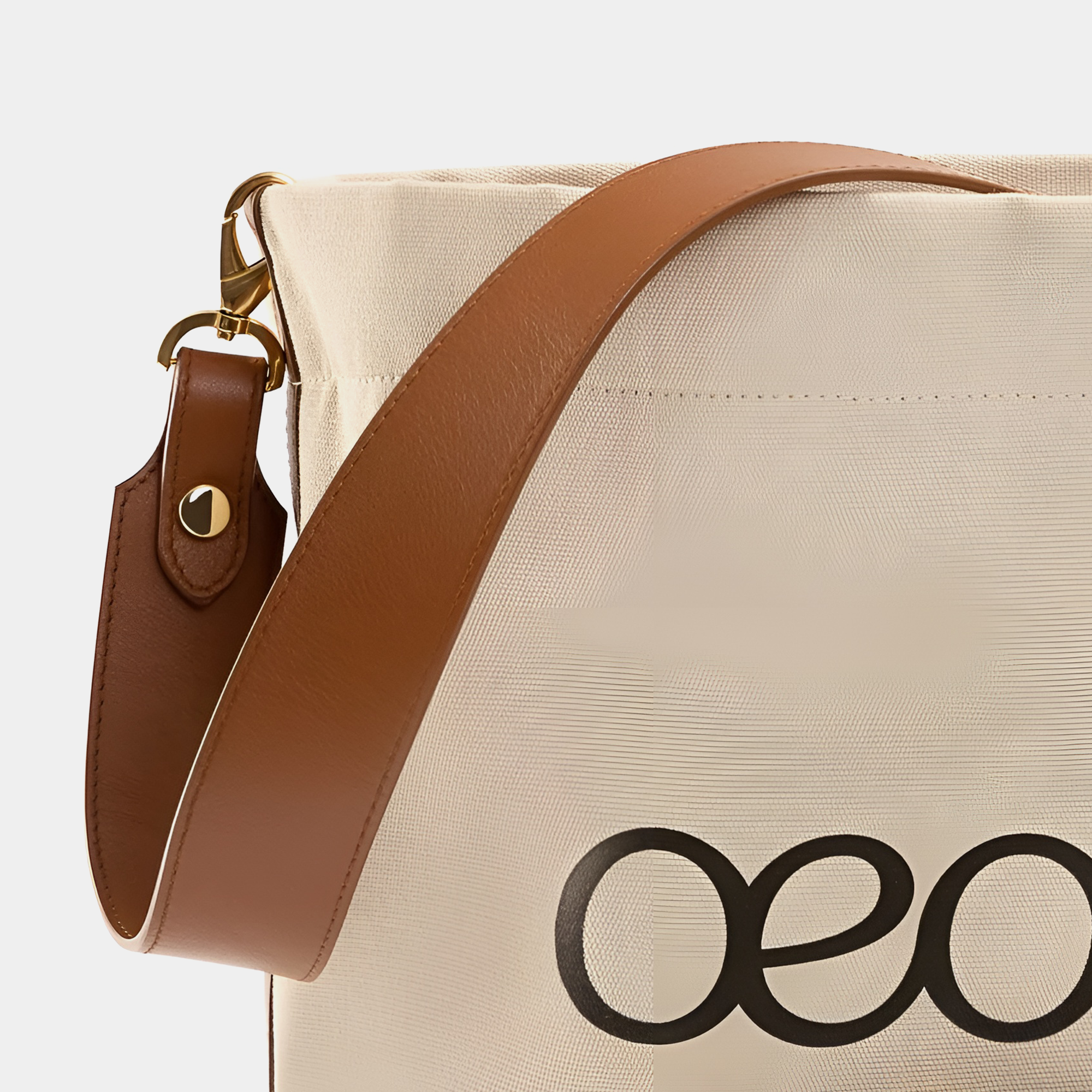 Bolso Shopper  grande en piel de vacuno en color blanco para mujer