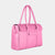 Bolso ejecutivo para mujer en piel napa de ternera de color rosa
