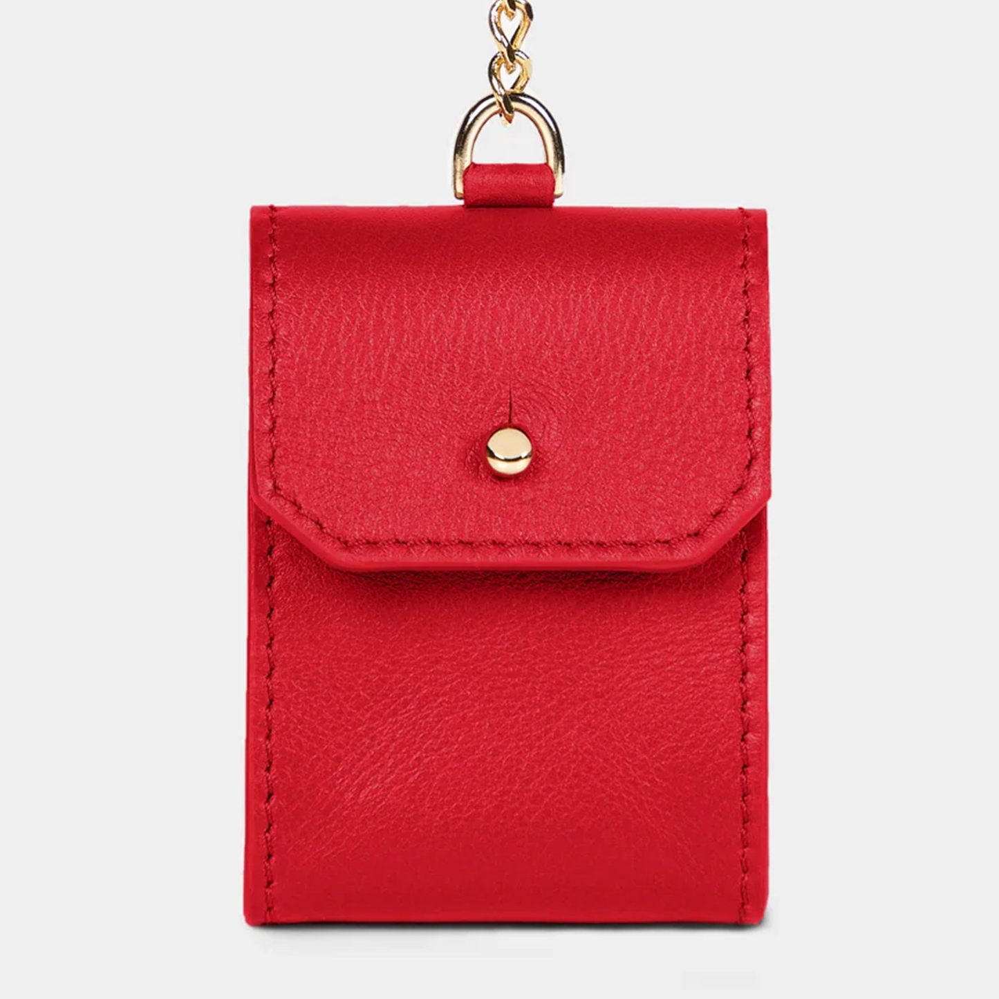 Funda Para Airpods  en piel de vacuno en color rojo para hombre