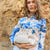Minibolso pequeño en piel de cordero en color blanco para mujer
