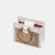 Minibolso pequeño en piel de vacuno en color natural/blanco para mujer