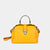 Bandolera pequeña en piel de no especifica en color amarillo para mujer