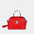 Bandolera pequeña en piel de no especifica en color rojo para mujer