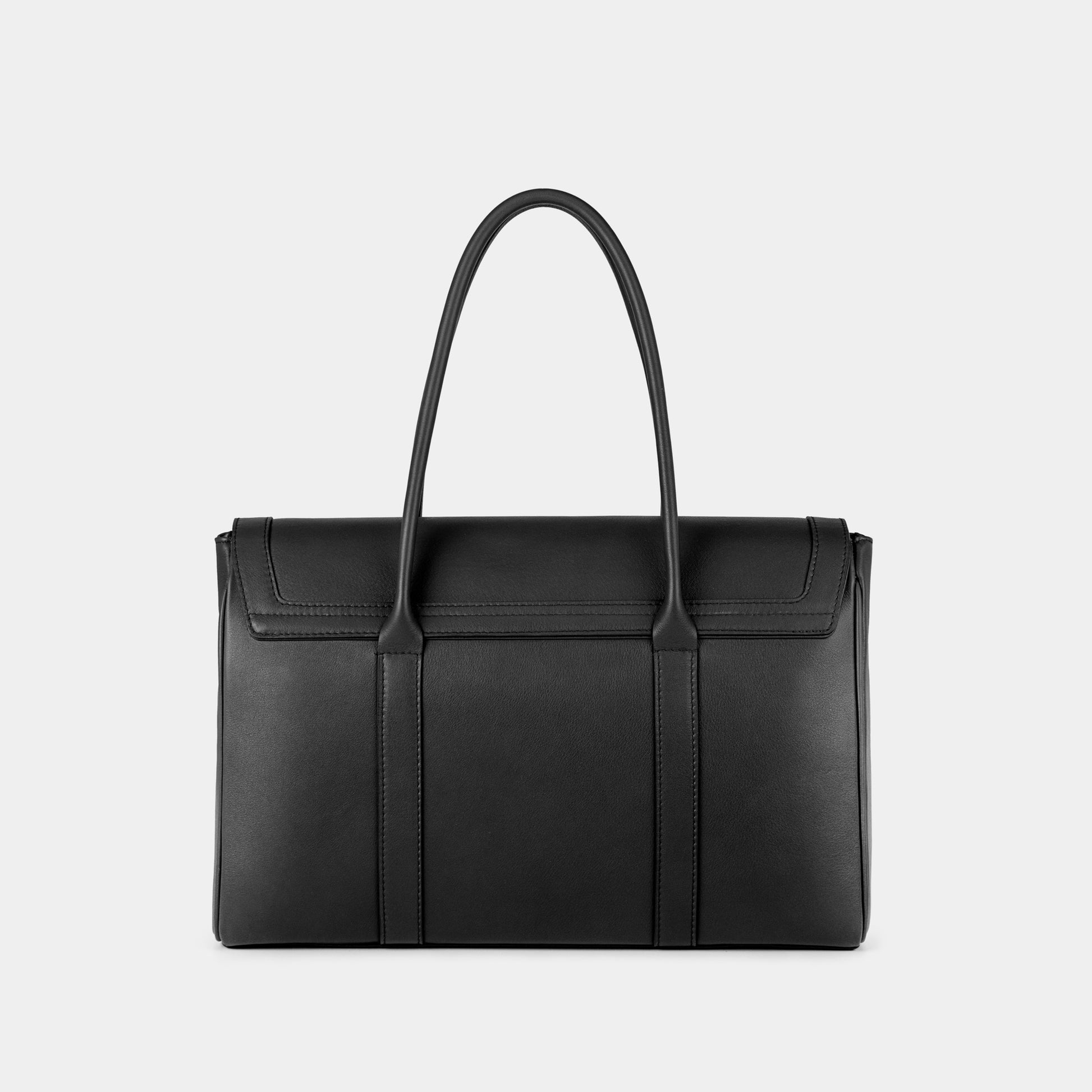 Bolso Ejecutivo grande en piel de vacuno en color negro para mujer