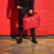 Bolso Ejecutivo  grande en piel de vacuno en color roja para hombre