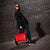 Bolso Ejecutivo grande en piel de vacuno en color rojo para mujer