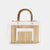 Bolso grande en piel de vacuno en color blanco para mujer
