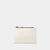 Cartera pequeña  en piel de vacuno en color blanco para hombre