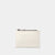 Cartera pequeña en piel de vacuno en color blanco para mujer