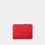 Cartera pequeña en piel de vacuno  en color rojo para mujer