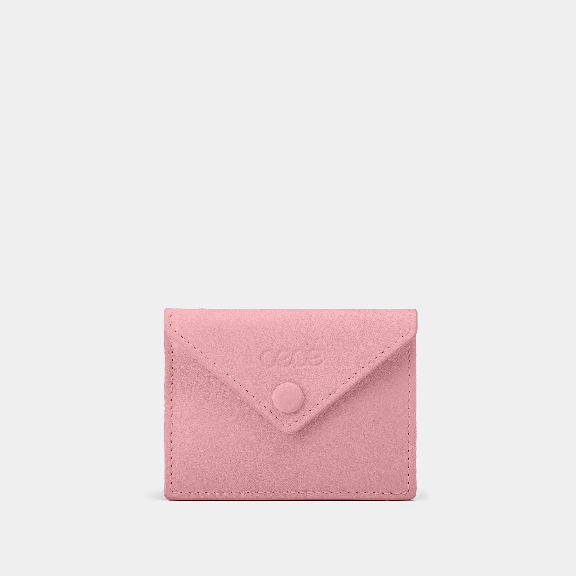 Cartera pequeña en piel de vacuno en color rosa para mujer