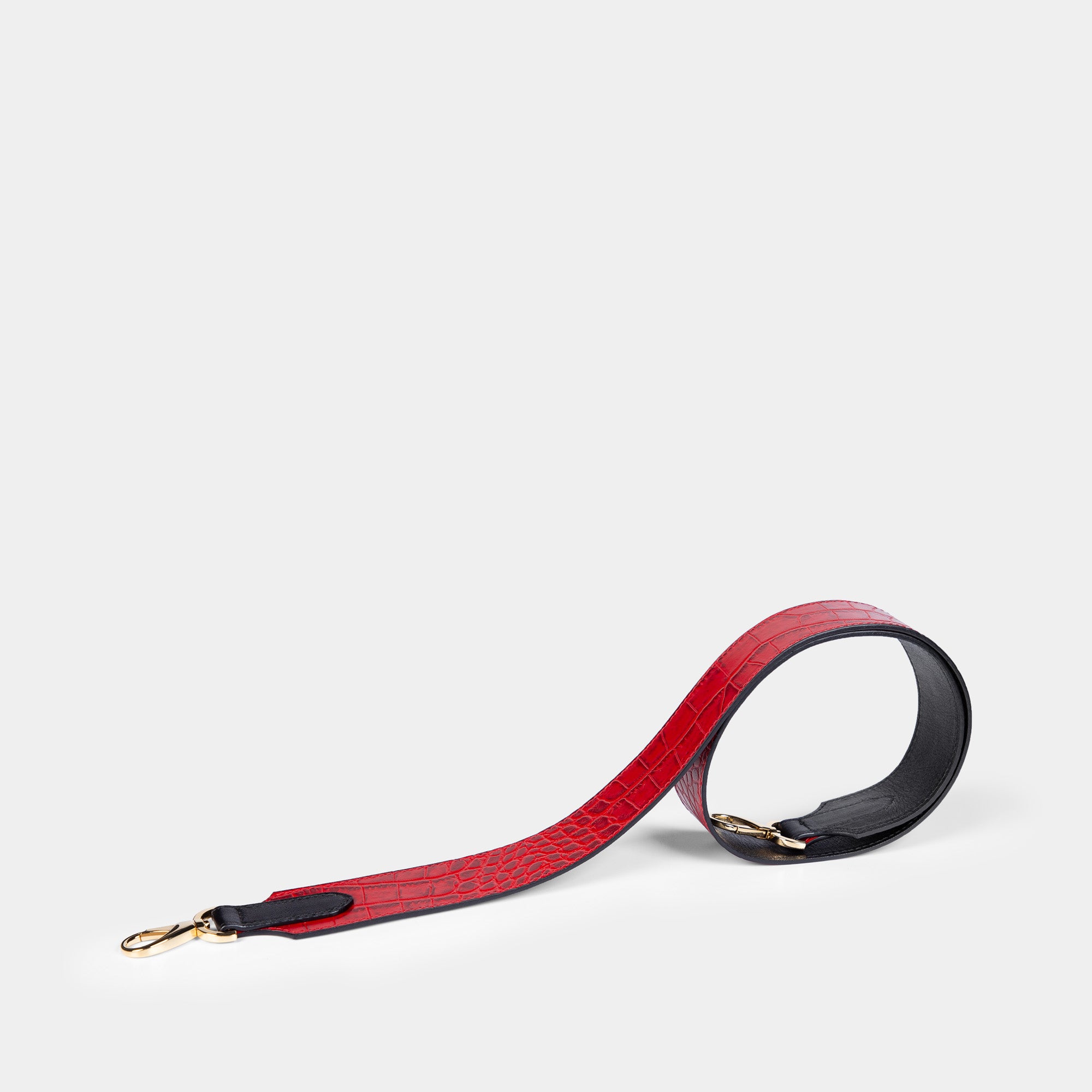 Correa Bolso pequeña en piel de vacuno en color roja para mujer