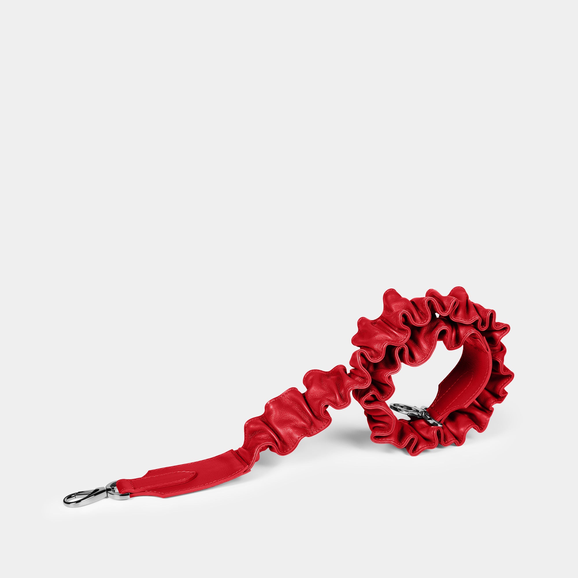Correa Bolso pequeño en piel de vacuno en color roja para mujer