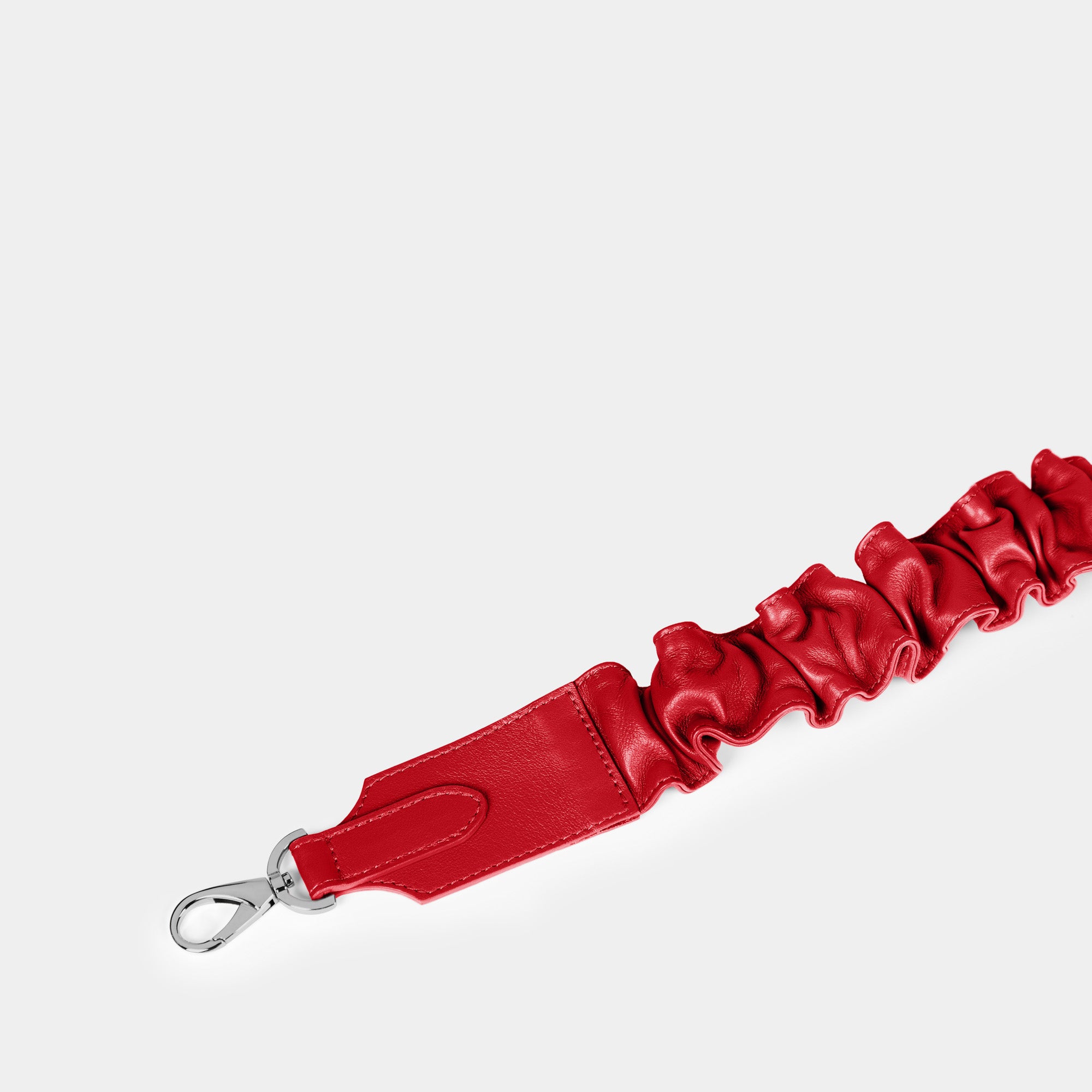 Correa Bolso pequeño en piel de vacuno en color roja para mujer