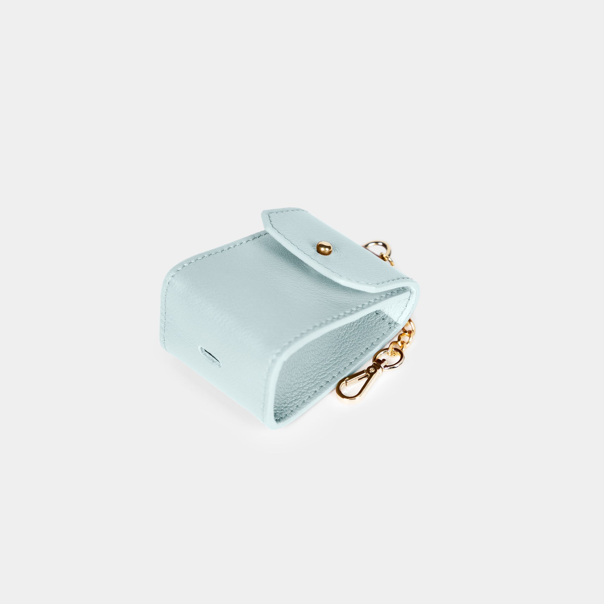 Funda Para Airpods  en piel de vacuno en color azul para hombre