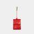 Funda Para Airpods  en piel de vacuno en color rojo para mujer