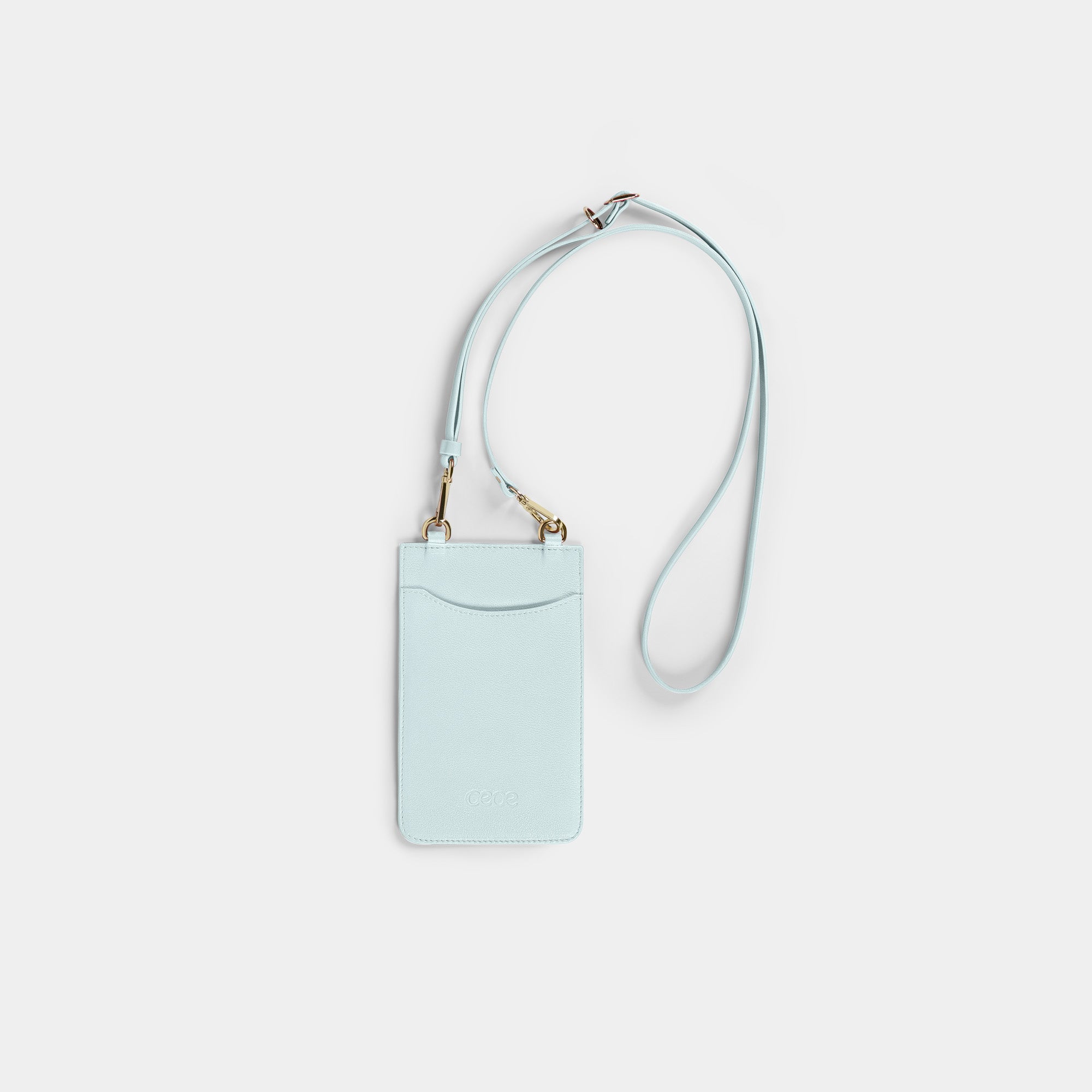 Funda Para Móvil  en piel de vacuno en color azul (celeste)  para hombre