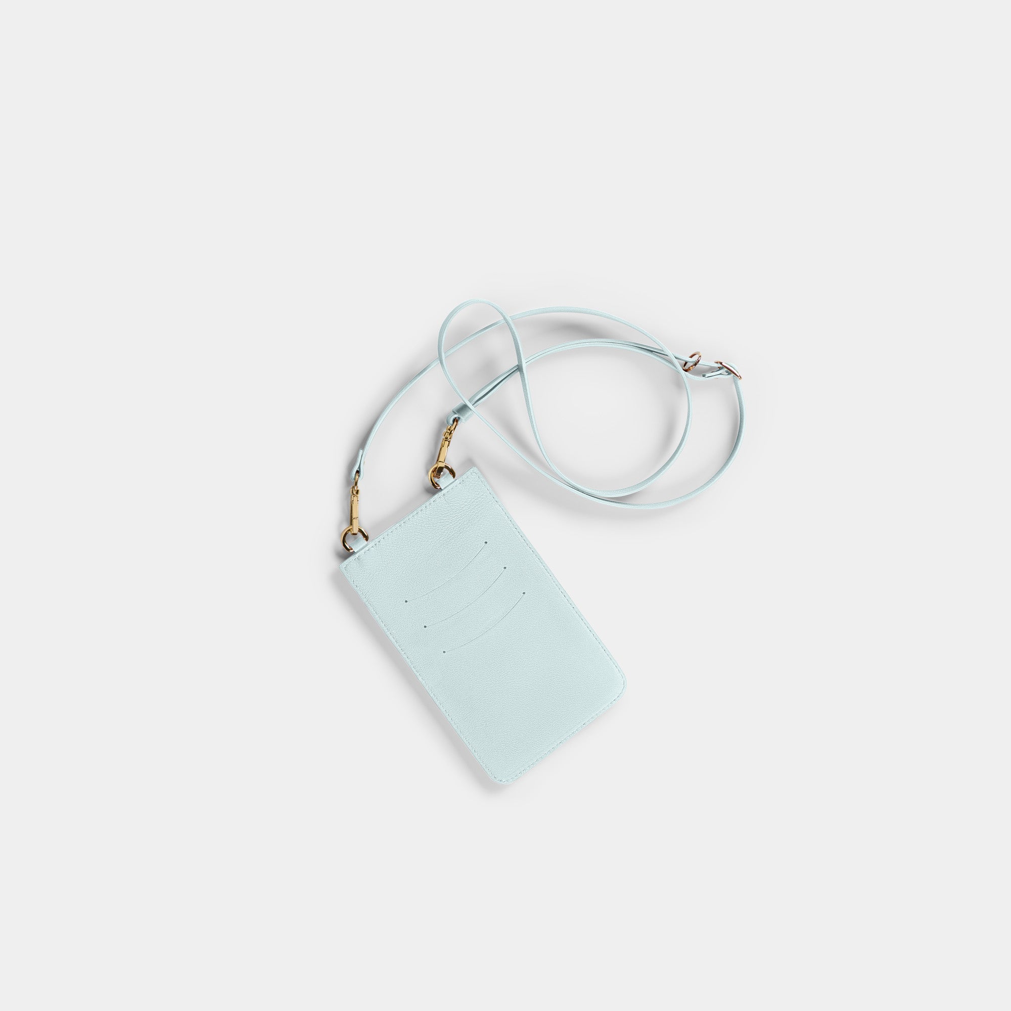 Funda Para Móvil  en piel de vacuno en color azul (celeste)  para hombre