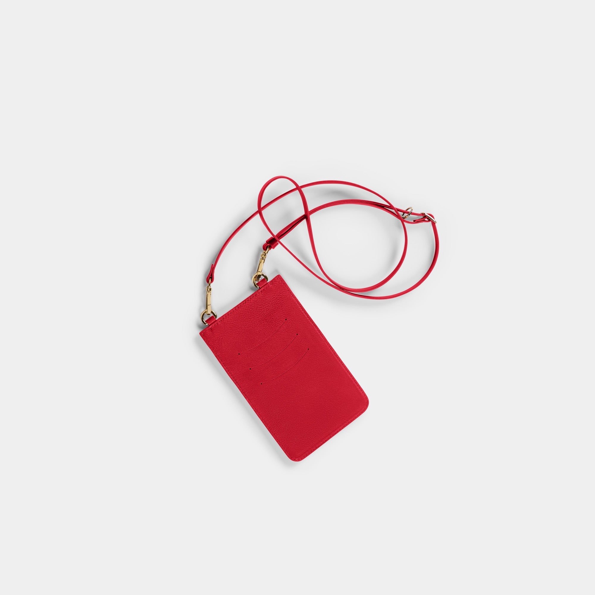Funda Para Móvil  en piel de vacuno en color rojo para hombre