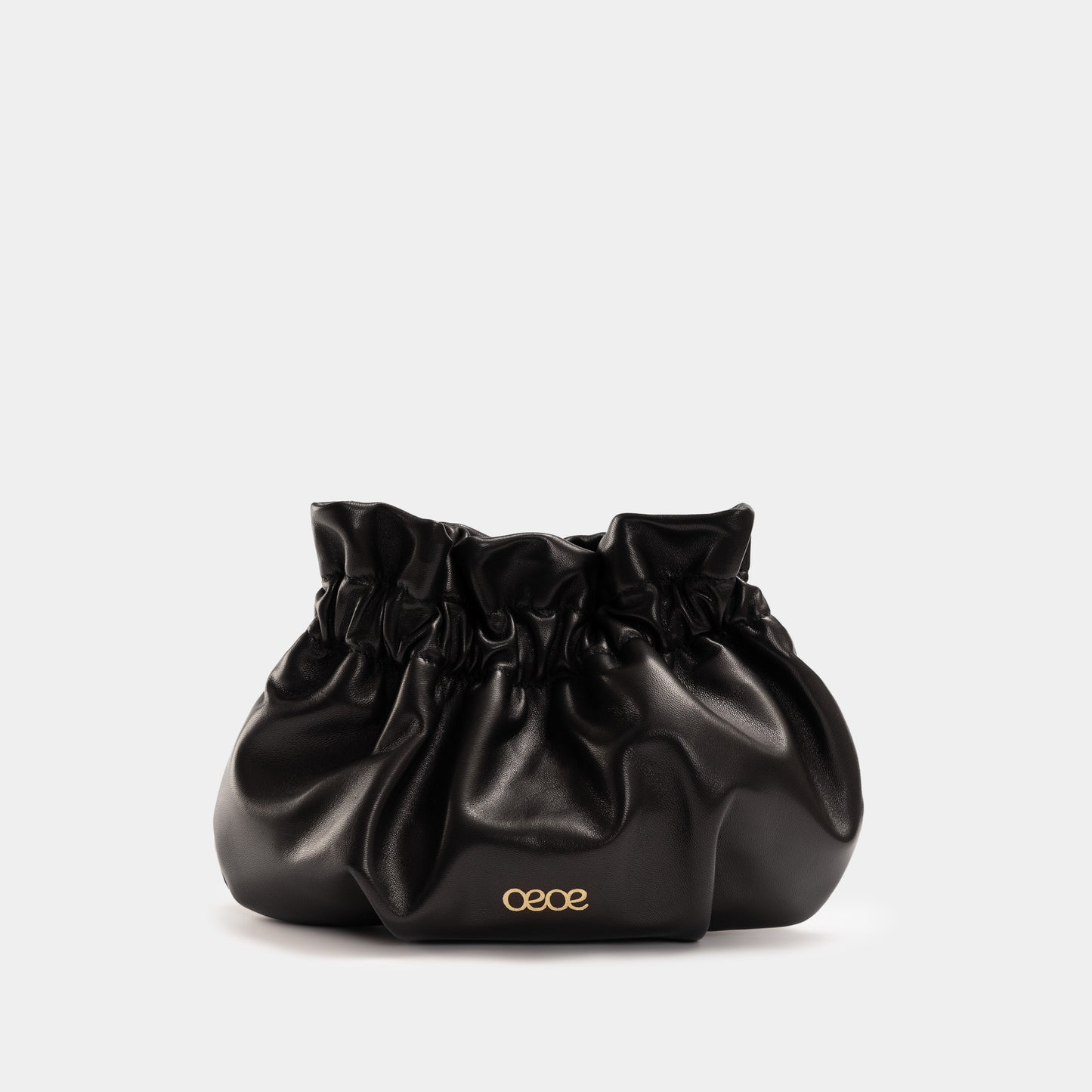 Minibolso pequeño en piel de cordero en color negro para mujer