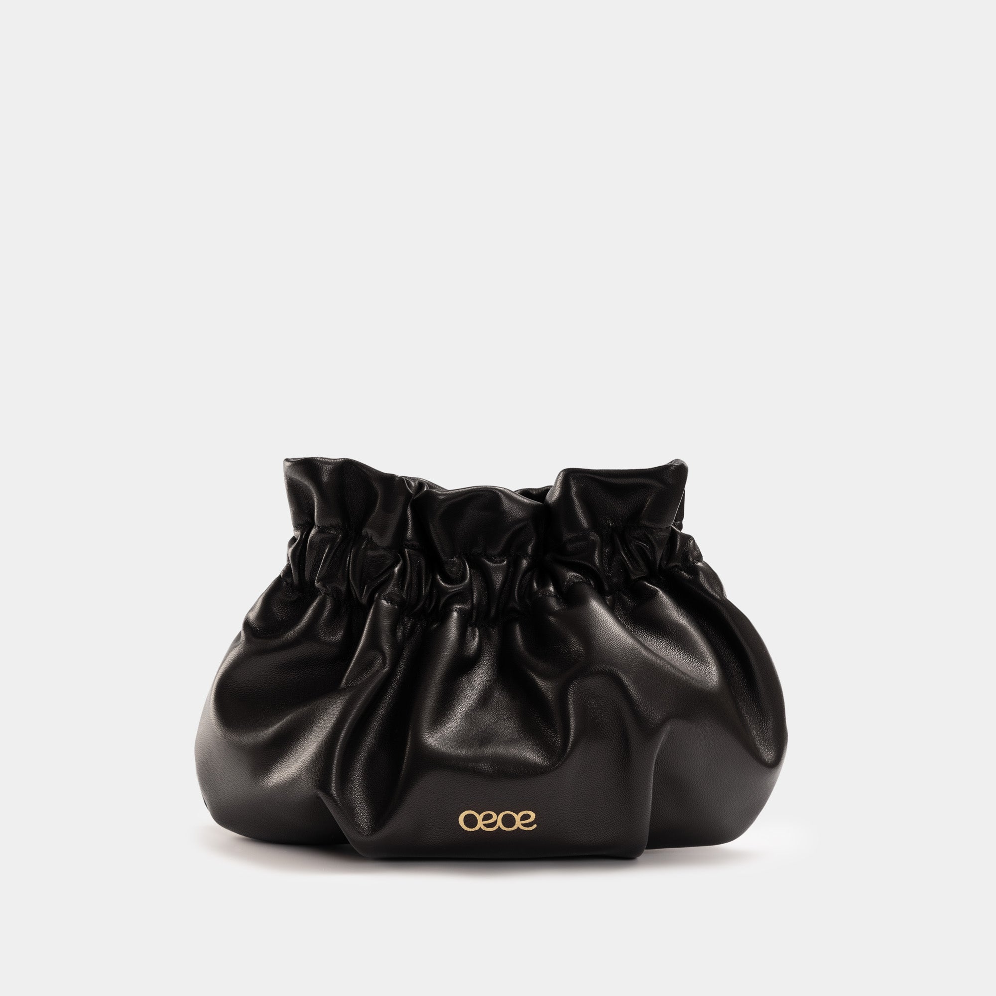 Minibolso pequeño en piel de cordero en color negro para mujer