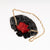 Minibolso pequeño en piel de cordero en color negro para mujer