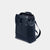 Mochila grande en piel de vacuno en color azul para hombre