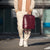Mochila grande en piel de vacuno en color rojo para hombre
